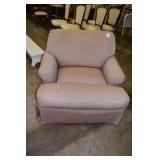 LOUNGE CHAIR W/ SKIRT - 38" W X 38" D X 34" H
