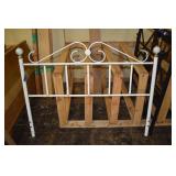 WHITE PORCELAIN FULL SIZE HEADBOARD