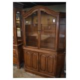 DAVIS 2 PIECE CHINA W/ 2 GLASS SHELVES 58" W X