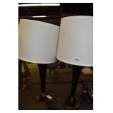 LAMP W/ PLUG BLACK METAL