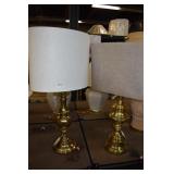 BRASS LAMP 31" H