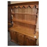 MAPLE HUTCH 2 PIECE 3 DOOR BASE 48" W X 15" D X