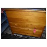PINE CHEST NO BACK 40" W X 18" D X 37" H