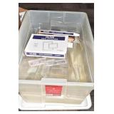 VINYL ENVELOPES 5 X 7", LUCITE STANDS AND BIN