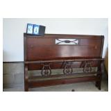 MAHOGANY FULL SIZE BED W/ FRAME