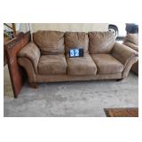 SOFA LIGHT BROWN SLIGHT MARKS ON CUSHIONS 84" X
