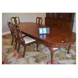 HENKEL HARRIS DINING ROOM TABLE W/ 3 -12" LEAVES