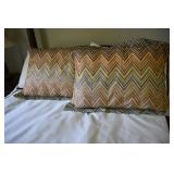 TWO ACCENT PILLOWS