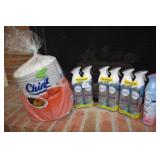 7 NEW CANS FEBREZE, 200 CHINET PLATES
