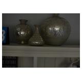 MERCURIZED VASES THREE 8" - 14"