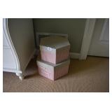TWO OCTAGON HAT BOXES