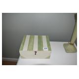 WOOD DECORATIVE BOX 9 1/2" X 8" X 4" H