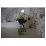 ARTIFICAL FLOWER IN FAUX WATER VASE