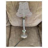 BEADED SHADE LAMP