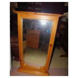 WOOD MIRROR 42" H X 20" W APPROX.