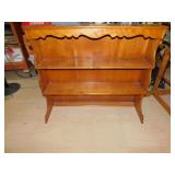 HARDROCK MAPLE THREE SHELF BOOKCASE 47H 36W 8D