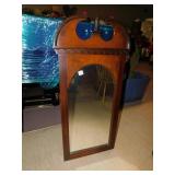 MAHOGANY MIRROR CENTER FINIAL 38H 18W