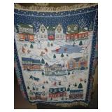 COTTON BLANKET WINTER SCENE