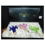 BOMBAY GLASS WINE CORK SET IN BO X