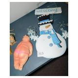 SNOWMAN, ZEBRA, HORSE