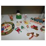 SANTA WOOD BLOCKS, SNOWMAN, ETC.