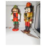 2 NUTCRACKERS W/ BOW