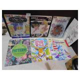 7 ADULT COLORING BOOKS NEW