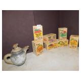 TEA BOXES, JAPANESE TEA POT