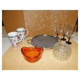 STOVE TOP COOKER, GLASSES ETC.