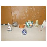 PAPER WEIGHT BELL, ITALY VASE, ETC.