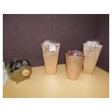 COPPER VASES, PIG BANK