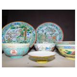 BEAUTIFUL ORIENTAL PLATES AND BOWLS, VARIOUS