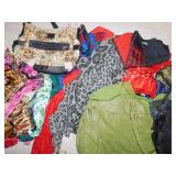 2 PURSES AND LARGE GROUP OF VARIOUS SCARVES