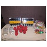 HAUNTING GLOBE LIGHTS BLACK, ALUMINUM ICICLES,