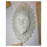 TOSCANO SCULPTED FACE, BEAR, ANGEL PLAQUE 3D