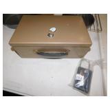 STRONG BOX W/ KEY, NEW 3 DIGIT LOCK BOX