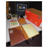 LEATHER BIFOLD, BOOKS, CALCULATOR, ETC. STADIUM