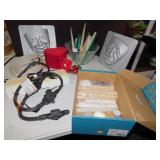 PLUG BARS, AUDIO CABLES, CANDLES, THEATER FACES