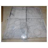 MARBLEIZED FOLDING BOXES 4 OF THEM WITH METAL