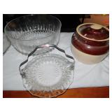 HANDLED BEAN POT, PICTURE FRAME, ETC.