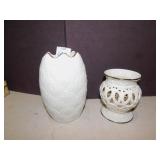 2 LENOX VASES 5" H