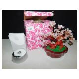 GEMSTONE TREE NEW, PEDESTAL LIGHT BATTERY