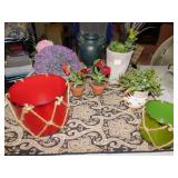 TABLECLOTH ARTIFICAL PLANT, DRUMS, ETC.