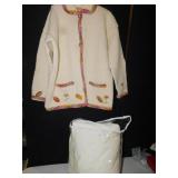 PURPLE MOUNTAIN XL WOOL/COTTON BLEND SWEATER,