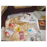 FOUR SMALL PILLOW COVERS, SMALL SCREWDRIVER KIT,