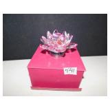 WATERFORD ROTATING VASE 4.5W 3H PURPLE