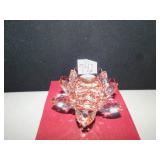 WATERFORD ROTATING VASE 4.5W 3H RED