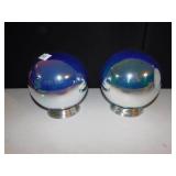 TWO GAZING BALLS