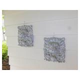 LION HEAD POTTERY WALL HANGERS 13" X 12"