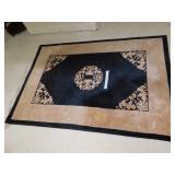 THREE ORIENTAL AREA RUGS 54" X 80" ONE HAS STAIN